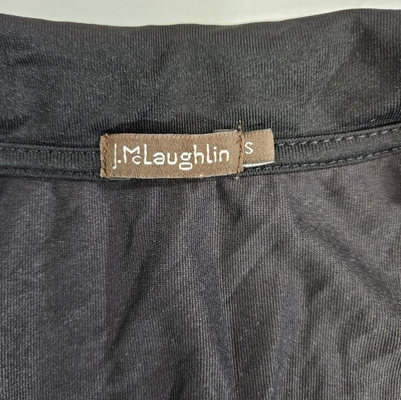 J. Mclaughlin black wrap midi dress women's size small - Picture 7 of 8